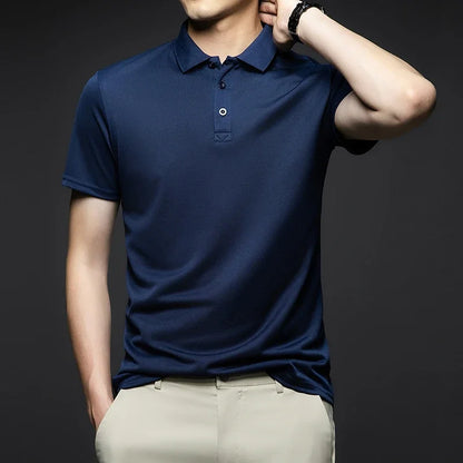 Solid Short Sleeved Polo