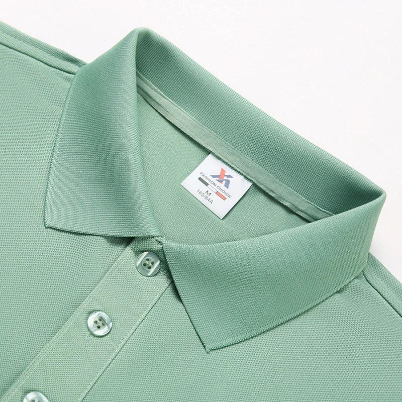 Solid Short Sleeved Polo