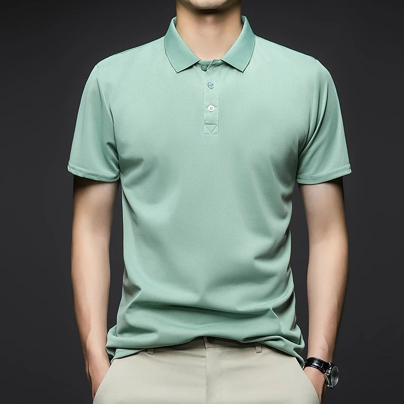 Solid Short Sleeved Polo
